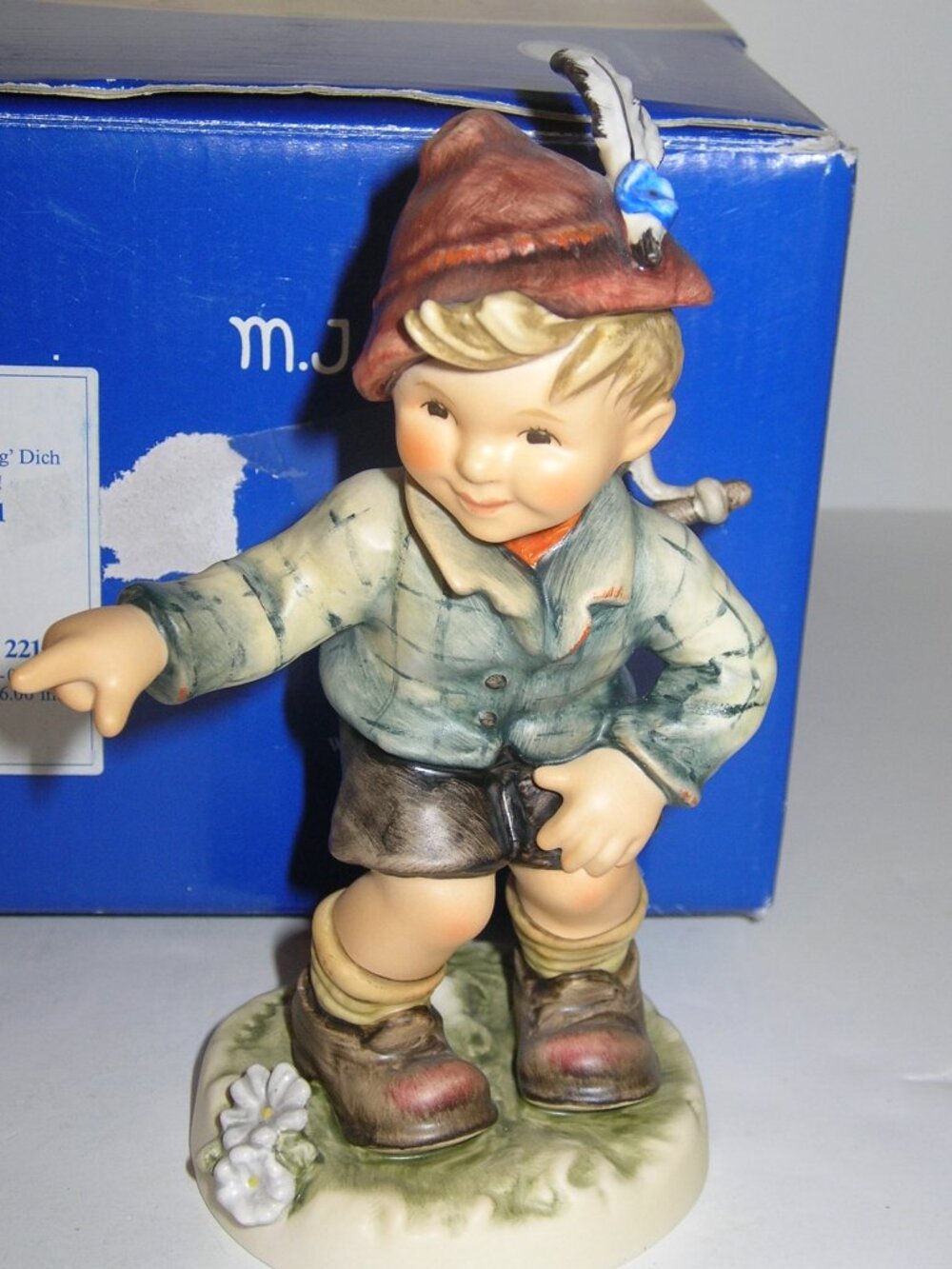 Goebel Hummel Figurine "Gotcha" HUM #2215 TMK8 6"T w/Box  MINT Rare!!!